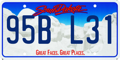 SD license plate 95BL31