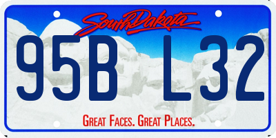 SD license plate 95BL32