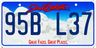 SD license plate 95BL37