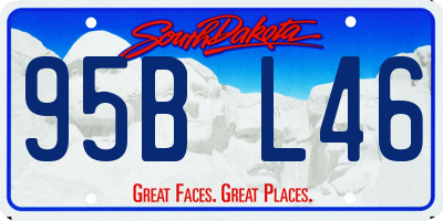 SD license plate 95BL46