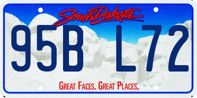 SD license plate 95BL72