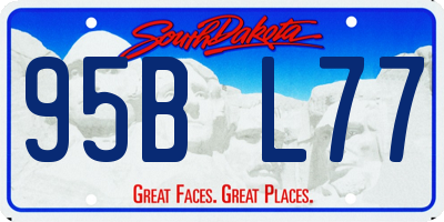 SD license plate 95BL77