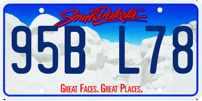 SD license plate 95BL78