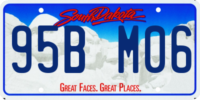 SD license plate 95BM06