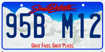SD license plate 95BM12