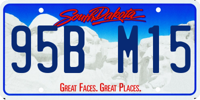 SD license plate 95BM15