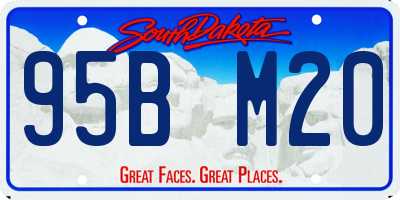 SD license plate 95BM20