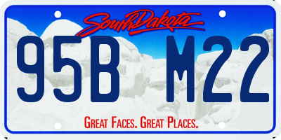SD license plate 95BM22