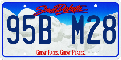 SD license plate 95BM28