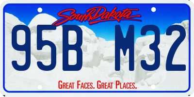 SD license plate 95BM32