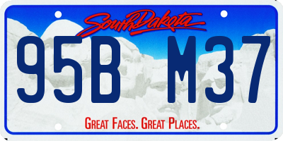 SD license plate 95BM37