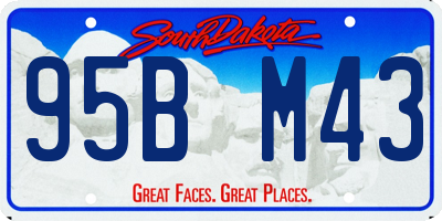 SD license plate 95BM43