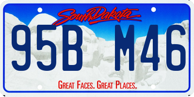 SD license plate 95BM46