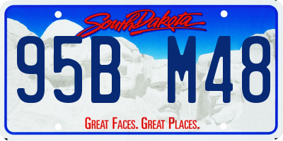 SD license plate 95BM48