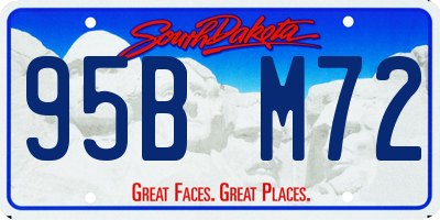 SD license plate 95BM72