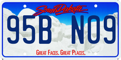 SD license plate 95BN09