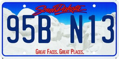 SD license plate 95BN13
