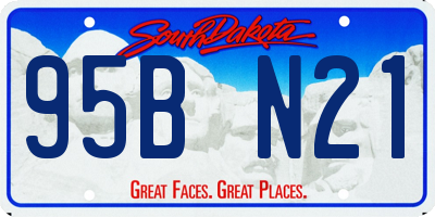 SD license plate 95BN21