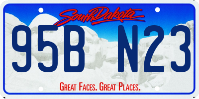 SD license plate 95BN23