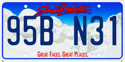 SD license plate 95BN31