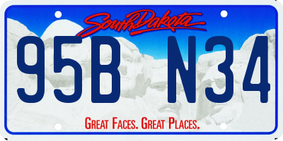 SD license plate 95BN34