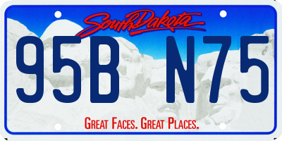 SD license plate 95BN75