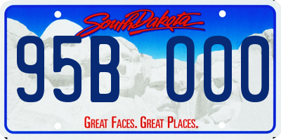 SD license plate 95BO00