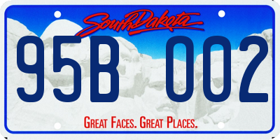 SD license plate 95BO02