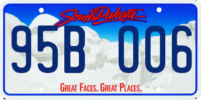 SD license plate 95BO06