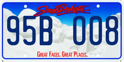 SD license plate 95BO08