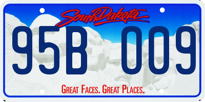 SD license plate 95BO09