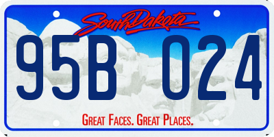 SD license plate 95BO24