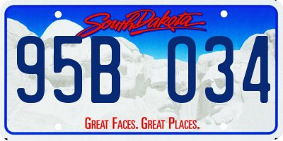 SD license plate 95BO34