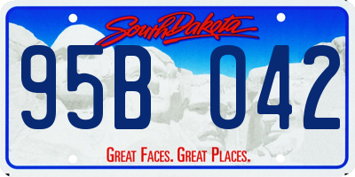 SD license plate 95BO42