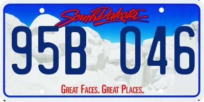 SD license plate 95BO46