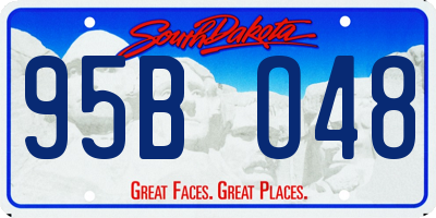 SD license plate 95BO48
