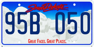 SD license plate 95BO50