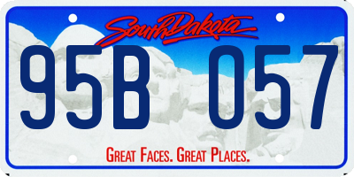 SD license plate 95BO57