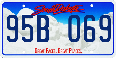 SD license plate 95BO69