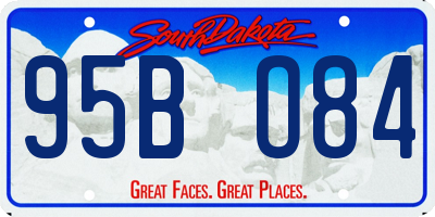 SD license plate 95BO84
