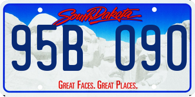 SD license plate 95BO90