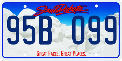 SD license plate 95BO99