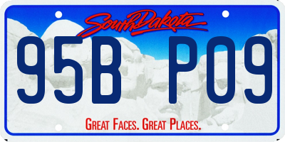 SD license plate 95BP09