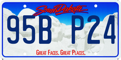 SD license plate 95BP24