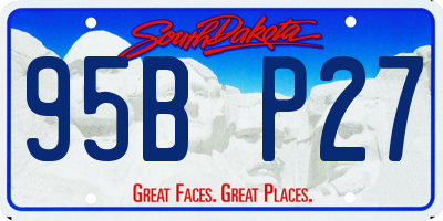 SD license plate 95BP27