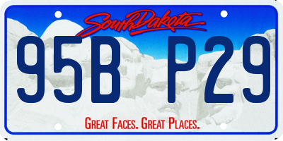 SD license plate 95BP29