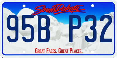 SD license plate 95BP32