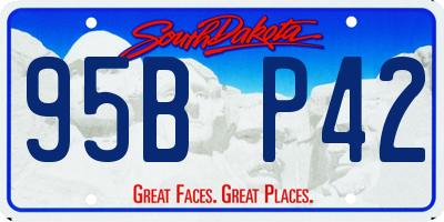 SD license plate 95BP42