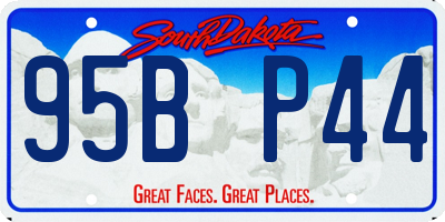 SD license plate 95BP44