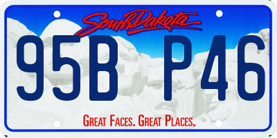 SD license plate 95BP46